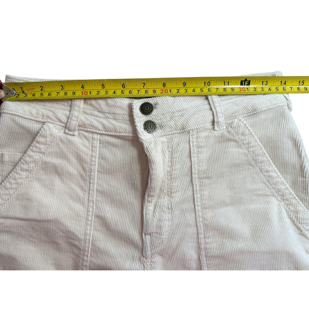 Anthropologie Pilcro The Wanderer Corduroy Utility Pants Ivory Cream Size 27 - Picture 9 of 15